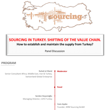 30 September 2020, Online “SOURCING IN TURKEY. SHIFTING OF THE VALUE CHAIN.”