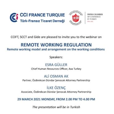 WEBINAR: 29 MART | REMOTE WORKING REGULATION